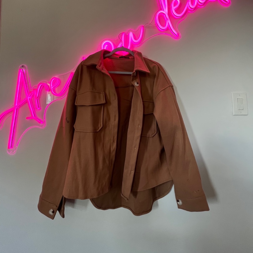 Shein Shoulder Flap Jacket